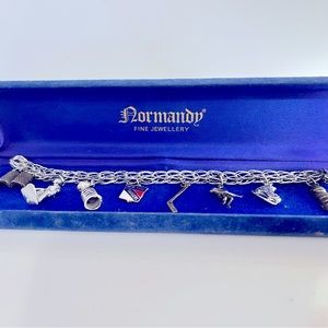 Womans Vintage New York Rangers Charm Bracelet Sterling silver